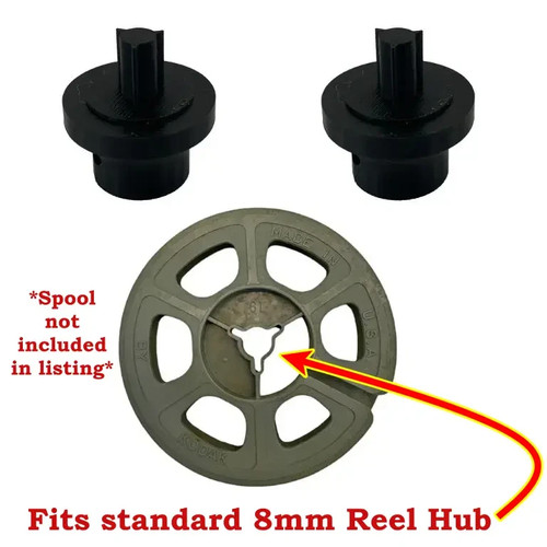 8mm reel spindles for the - 8mm, (3")