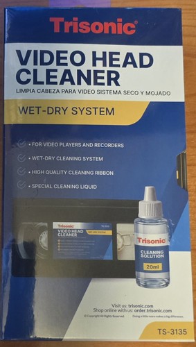 Video head cleaner for vhs - video,