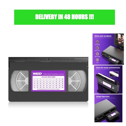 Vhs vcr head cleaner tape - vcr, dry
