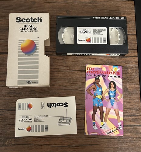 Scotch vhs head cleaning - cleaning, video