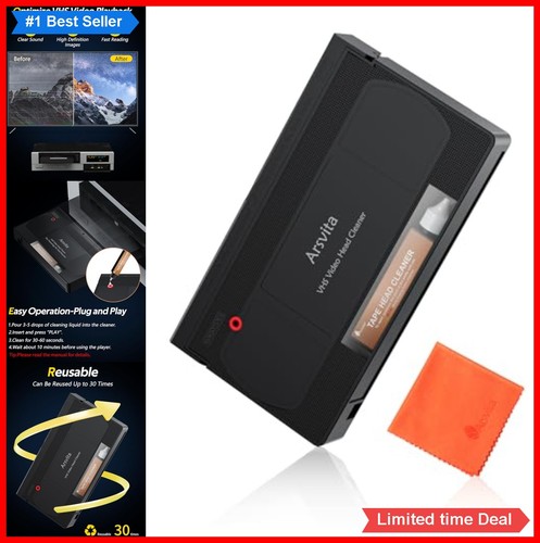 Vhs vcr head cleaner - vcr,