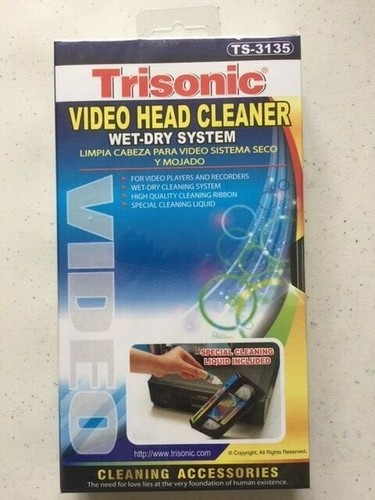 Vhs vcr video head cleaner - video, for