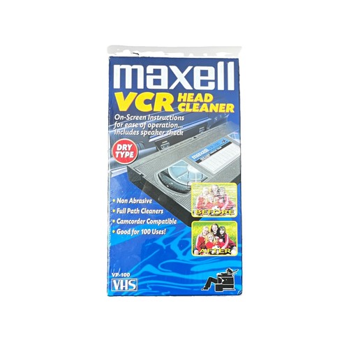 Maxell 100 vcr head - vp-100, cleaner